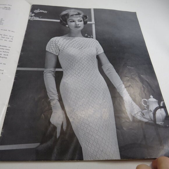 Fleisher's Hand Knitting Fashion Magazine Vol 103..1958 with real patterns - Picture 6 of 16
